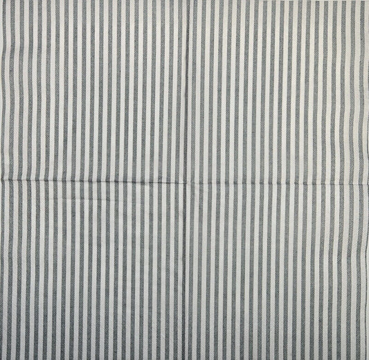 TWO Individual Paper Lunch Decoupage Napkins - 2760 & Gray White Ticking Stripes