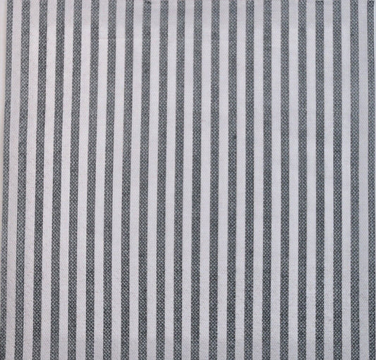 TWO Individual Paper Lunch Decoupage Napkins - 2760 & Gray White Ticking Stripes