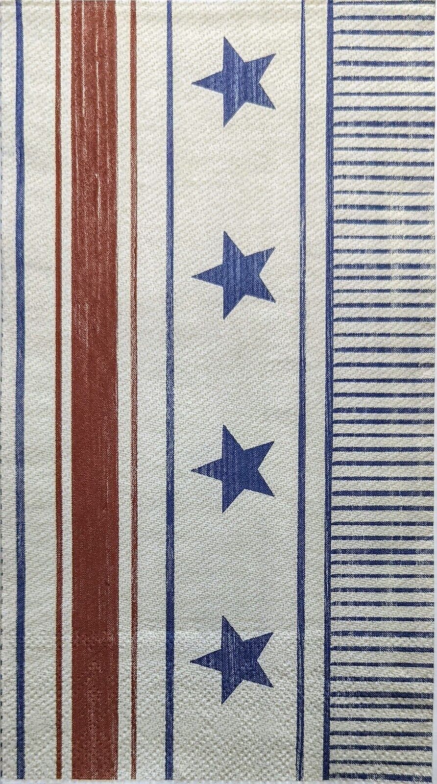 TWENTY Individual Paper, 3-ply Decoupage Napkins - Patriotic Theme Pack