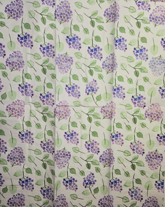 TWO Individual Paper Guest Decoupage Napkins - 2829 Purple Lilacs