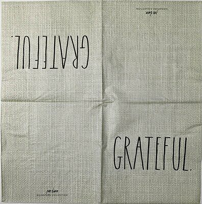 TWO Individual Paper Cocktail Decoupage Napkins - 1587 Grateful Linen