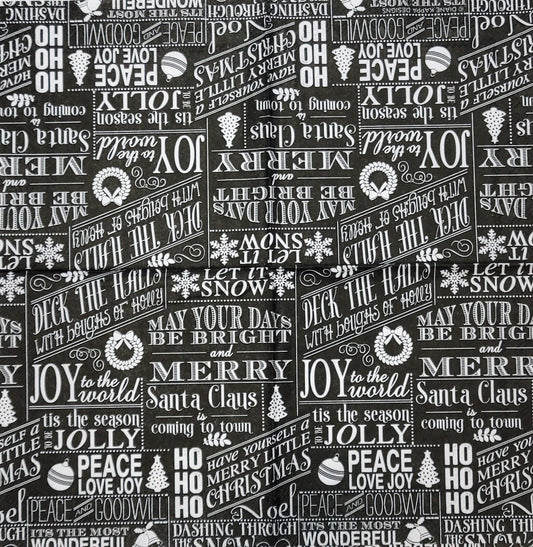 TWO Individual Paper Cocktail Decoupage Napkins- 2286 Joy to the World Christmas