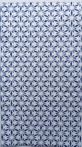 TWO Individual Paper Guest Decoupage Napkins - Blue Starbursts 1260