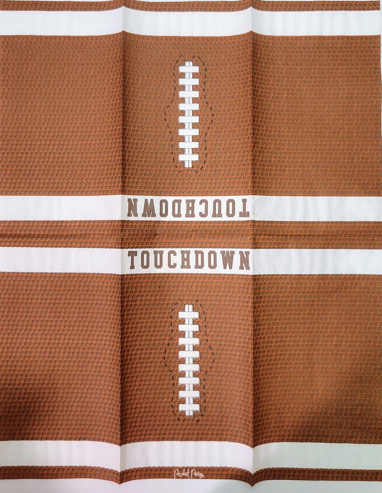TWO Individual Paper Guest Decoupage Napkins - 2117 Touchdown Football