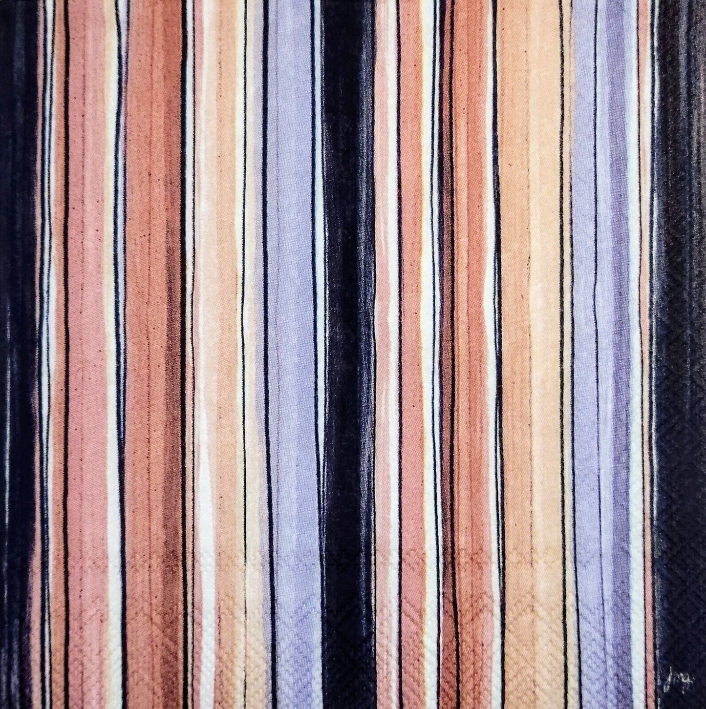 2 Individual Paper Cocktail Decoupage Napkins - 2094 Fall Abstracted Lines