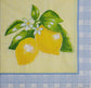 TWO Individual Paper Cocktail Decoupage Napkins - 2403 Checkered Lemons