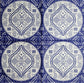 TWO Individual Paper Lunch Decoupage Napkins - 2376 Blue Durango Kaleidoscope