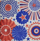 TWO Individual Paper Cocktail Decoupage Napkins - 2388 Patriotic Pinwheels