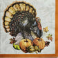 2 Individual Paper Lunch Decoupage Napkins -2507 Traditional Thanksgiving Turkey