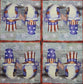 TWO Individual Paper Cocktail Decoupage Napkins - 2823 4th of July Uncle Gnomes
