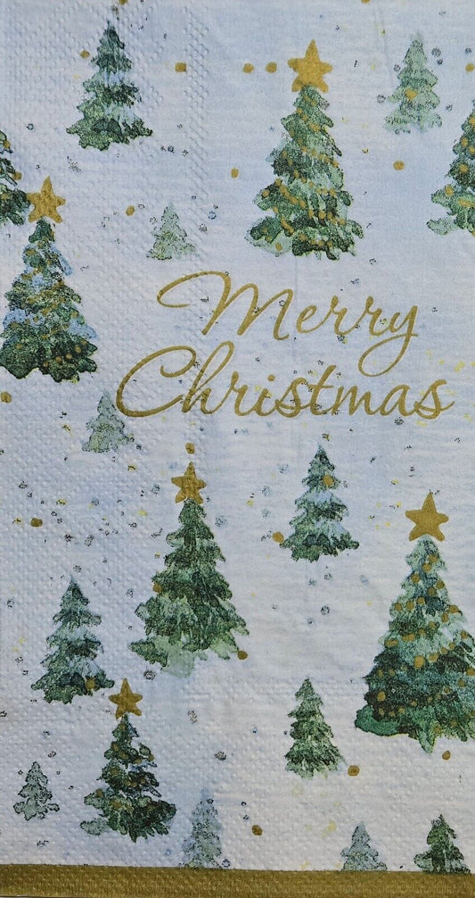 TWO Individual Paper Guest Decoupage Napkins - 2587 Merry Christmas Wonderland