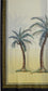 TWO Individual Paper Guest Decoupage Napkins - 2429 Palm Tree Cream with Border