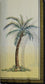 TWO Individual Paper Guest Decoupage Napkins - 2429 Palm Tree Cream with Border