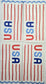 TWO Individual Paper Guest Decoupage Napkins - 2809 USA on Scalloped Flag