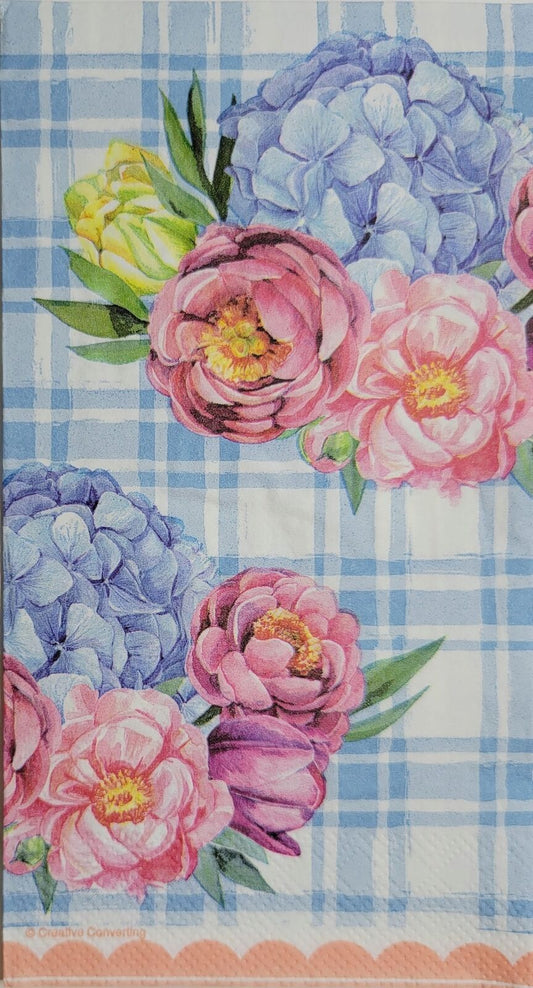 TWO Individual Paper Guest Decoupage Napkins - 2428 Floral Picking Picnic