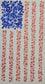 TWO Individual Paper Guest Decoupage Napkins - 2810 Patriotic Floral USA Flag