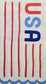 TWO Individual Paper Guest Decoupage Napkins - 2809 USA on Scalloped Flag