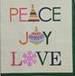 TWO Individual Paper Cocktail Decoupage Napkins - 2582 Peace Joy Love