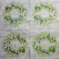 TWO Individual Paper Lunch Decoupage Napkins - 2513 Christmas Peace Wreath