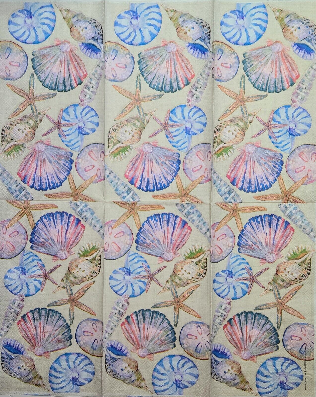 TWO Individual Paper Guest Decoupage Napkins - 2621 Under a Vibrant Ocean