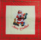 TWO Individual Paper Cocktail Decoupage Napkins - 2554 Vintage Christmas Santa