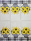 TWO Individual Paper Guest Decoupage Napkins - 2453 Gingham Potted Sunflowers