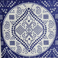 TWO Individual Paper Lunch Decoupage Napkins - 2376 Blue Durango Kaleidoscope