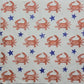 TWO Individual Paper Cocktail Decoupage Napkins - 2778 Red White and Blue Crabs