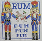 TWO Individual Paper Cocktail Decoupage Napkins - 2584 Rum Pum Nutcracker