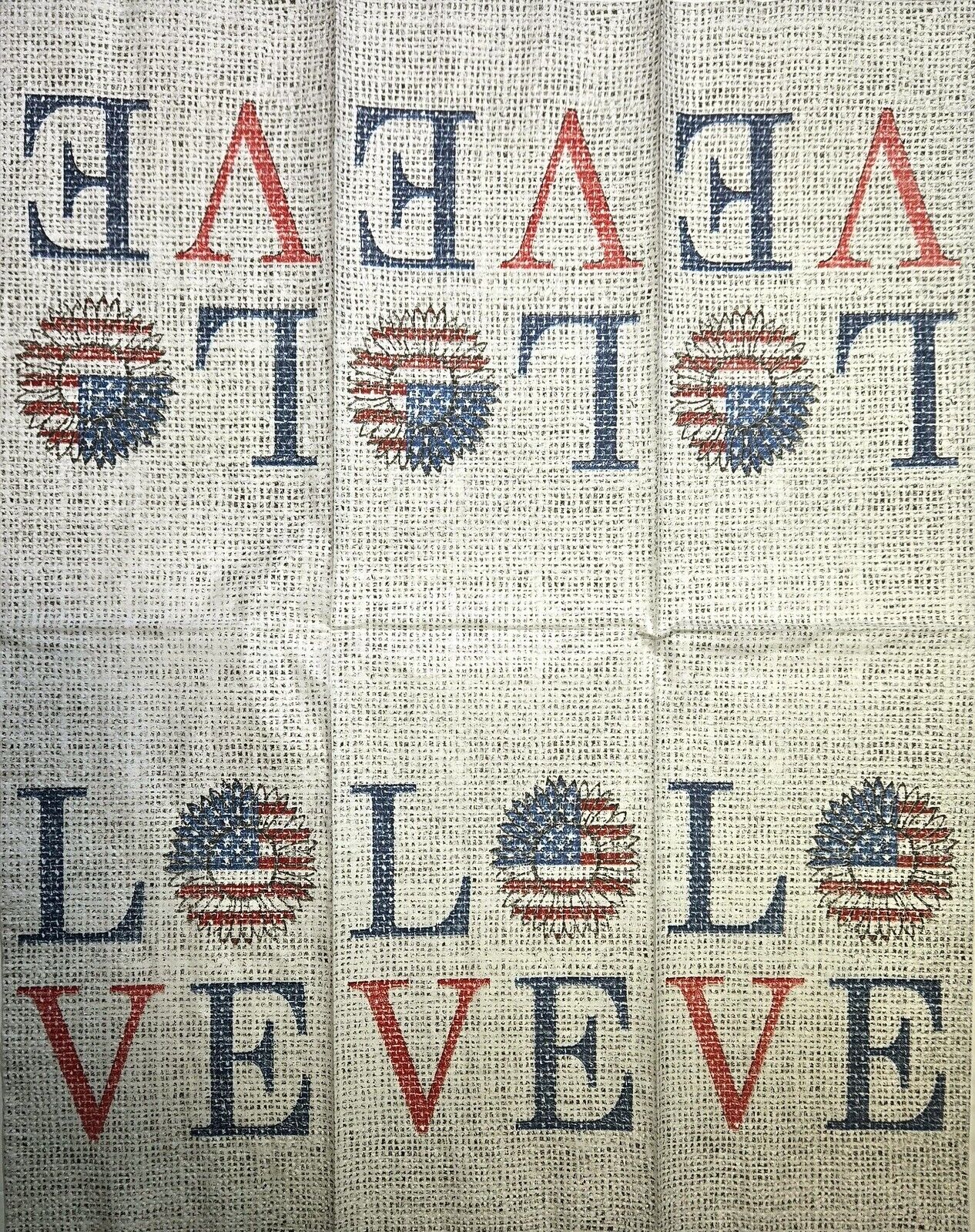 TWO Individual Paper Guest Decoupage Napkins - 2624 Patriotic Love