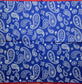 TWO Individual Paper Cocktail Decoupage Napkins - 2771 Blue Bandana w Red Border