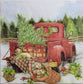 TWO Individual Paper Lunch Decoupage Napkins - 2516 Christmas Truck Delivery