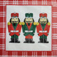 Two Individual Paper Cocktail Decoupage Napkins - 2547 Christmas Nutcrackers