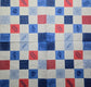 TWO Individual Paper Lunch Decoupage Napkins - 2787 Patriotic Checkered Collage