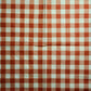 TWO Individual Paper Lunch Decoupage Napkins - 2508 Orange Checkered