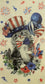 TWO Individual Paper Guest Decoupage Napkins - 2460 Patriotic Independence Kitty