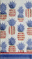 TWO Individual Paper Guest Decoupage Napkins - 2382 Patriotic Pineapples