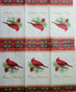 TWO Individual Paper Guest Decoupage Napkins - 2537 Plaid Christmas Cardinal