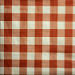 TWO Individual Paper Lunch Decoupage Napkins - 2508 Orange Checkered