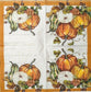 TWO Individual Paper Cocktail Decoupage Napkins - 1672 Bountiful Pumpkins