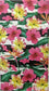 TWO Individual Paper Guest Decoupage Napkins - 1465 Tropical Flowers on Stripes