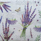 TWO Individual Paper Cocktail Decoupage Napkins - 1949 Viola Lavender Flowers