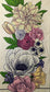 TWO Individual Paper Guest Decoupage Napkins - 1516 Drawn Flower Art