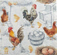 TWO Individual Paper Lunch Decoupage Napkins - 1962 Chicken & Rooster Farm