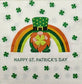 TWO Individual Paper Cocktail Decoupage Napkins - 1848 St Patrick's Day Gnome