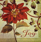 TWO Individual Paper Dinner Decoupage Napkins - 2163 Christmas Poinsettia Joy