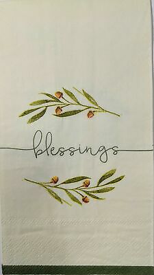 TWO Individual Paper Guest Decoupage Napkins - 1636 Nature's Blessings