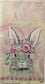 TWO Individual Paper Guest Decoupage Napkins - 1865 Bunny Flower Crown