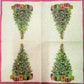 TWO Individual Paper Lunch Decoupage Napkins - 2148 Presents Under the Tree