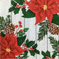 TWO Individual Paper Cocktail Decoupage Napkins - 1677 Christmas Poinsettias